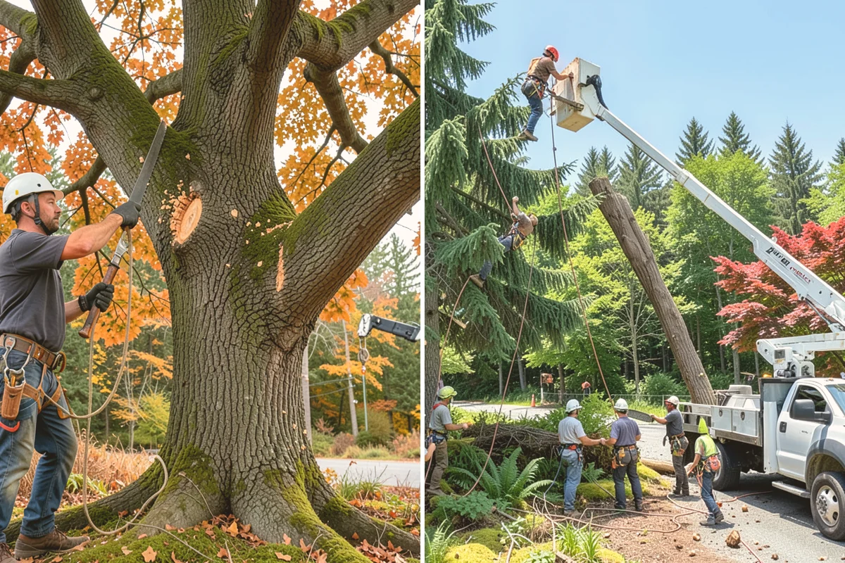 Tree inventory and tagging in Fife, Pierce County, WA - Inspect the tree and its site
