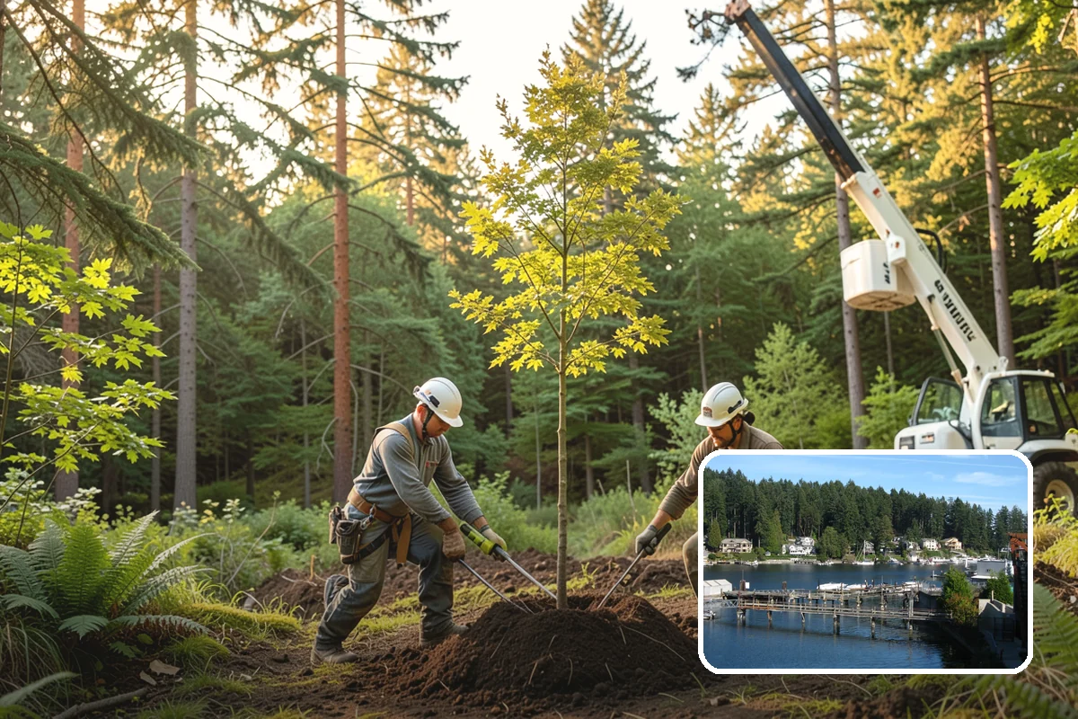 Tree inventory and tagging in Gig Harbor, Pierce County, WA - Supports long-term tree health and stability