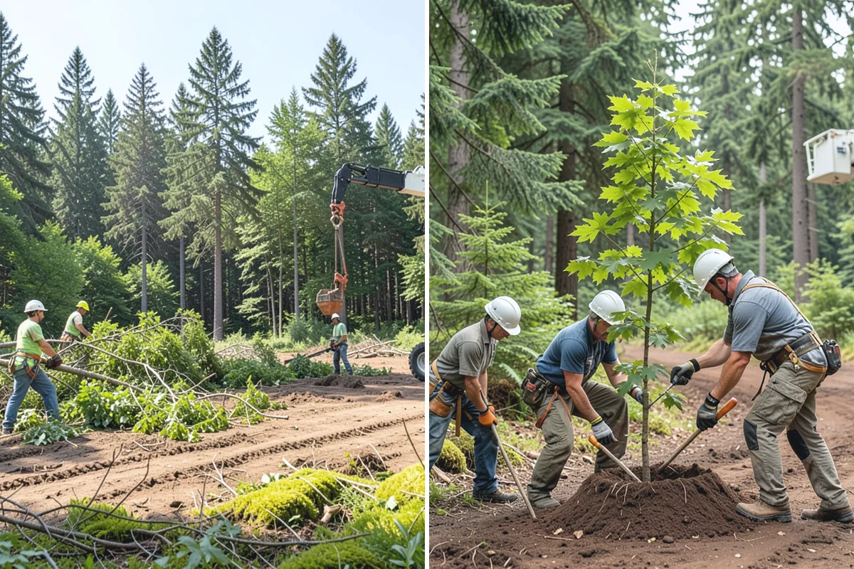 Tree inventory and tagging in Gold Bar, Snohomish County, WA - Inspect the tree and its site
