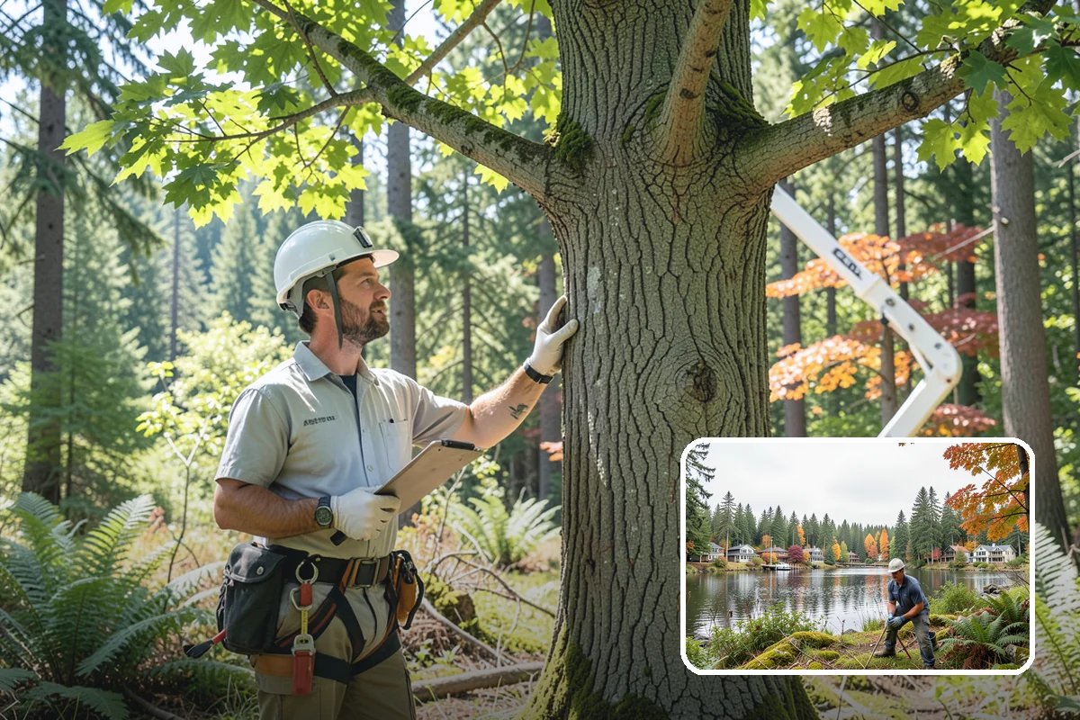 Tree inventory and tagging in La Conner, Skagit County, WA - Supports long-term tree health and stability