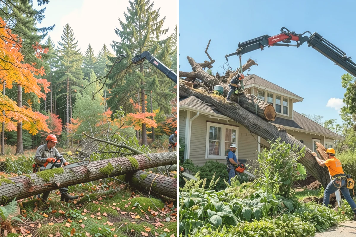 Tree inventory and tagging in Langley, Island County, WA - Inspect the tree and its site