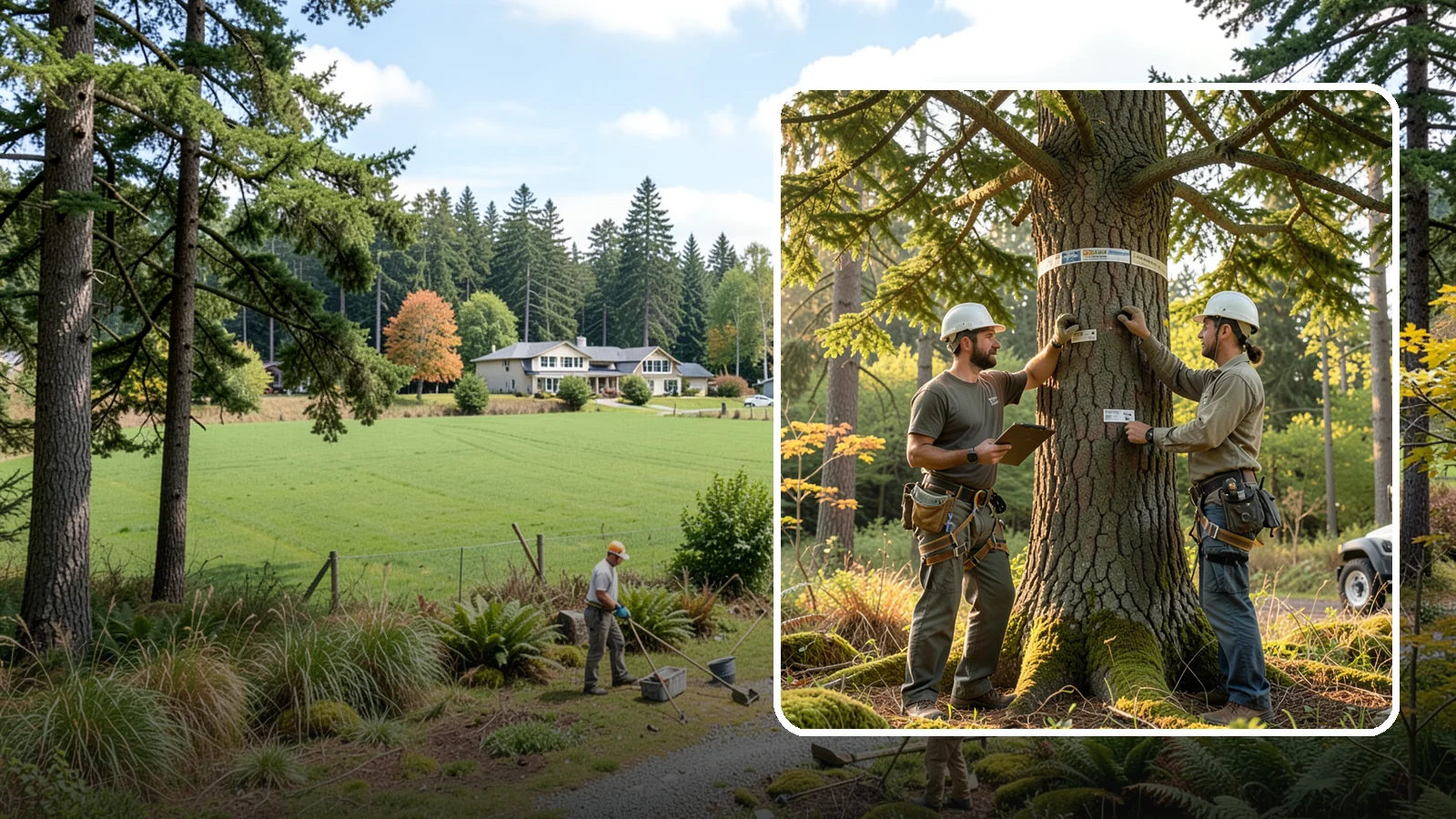 Tree inventory and tagging in Lyman, Skagit County, WA - The cataloguing and tagging of trees on a property.