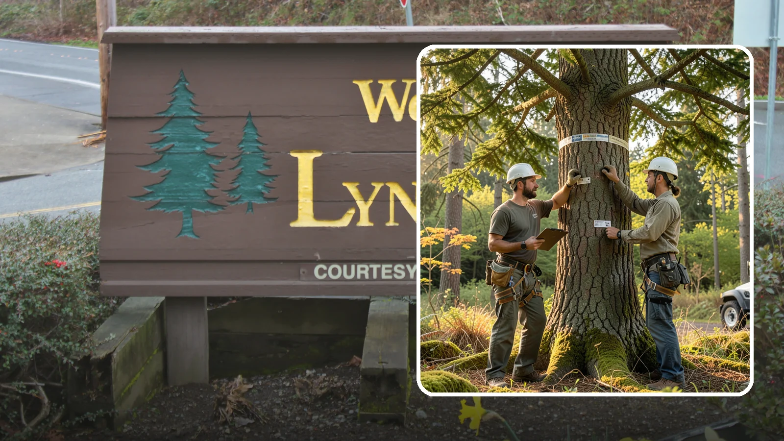 Tree inventory and tagging in Lynnwood, Snohomish County, WA - The cataloguing and tagging of trees on a property.
