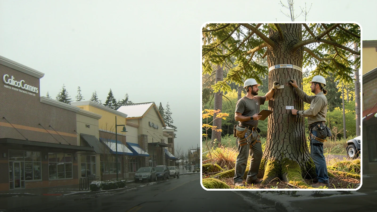 Tree inventory and tagging in Mill Creek, Snohomish County, WA - The cataloguing and tagging of trees on a property.