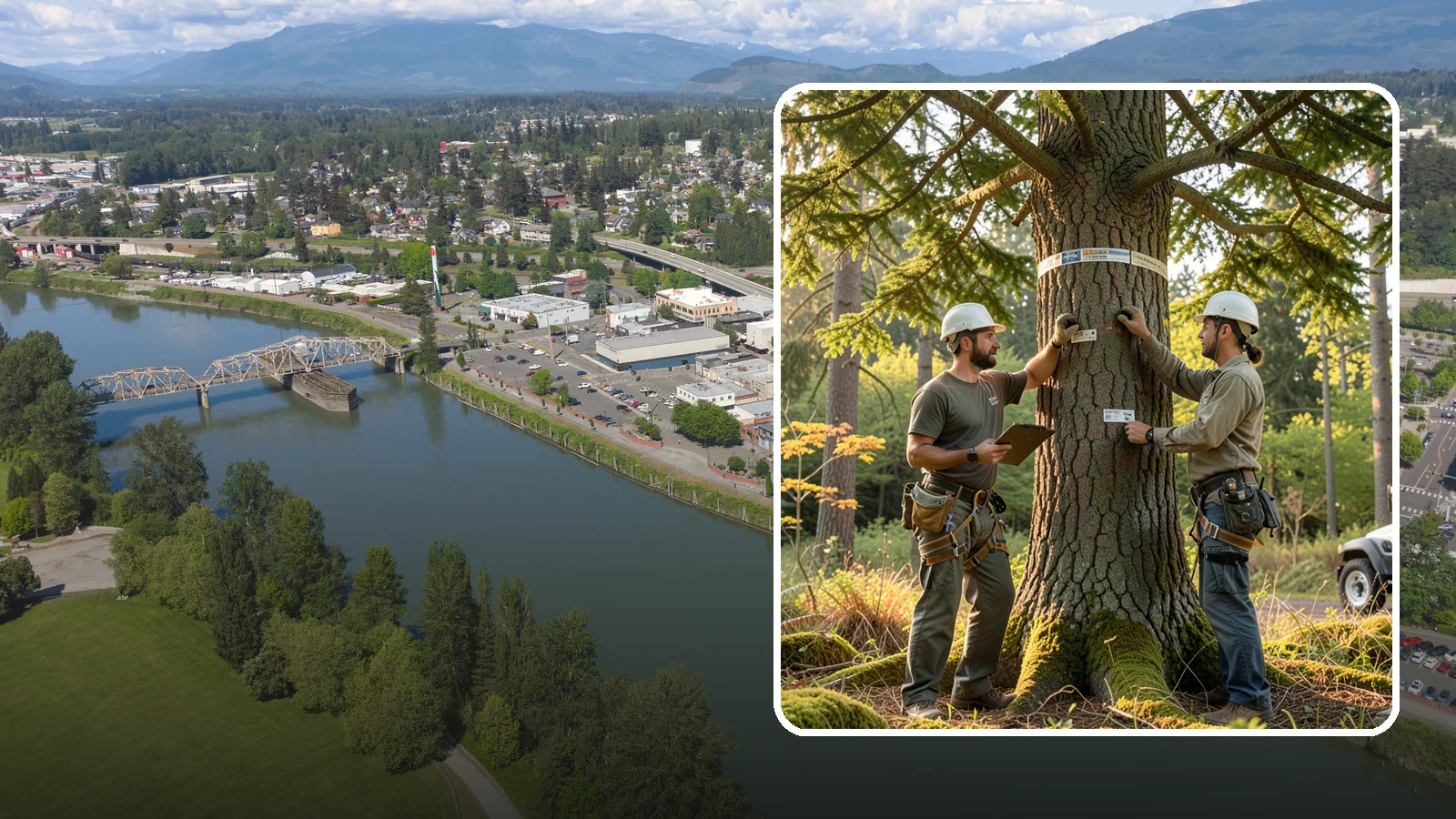 Tree inventory and tagging in Mount Vernon, Skagit County, WA - The cataloguing and tagging of trees on a property.