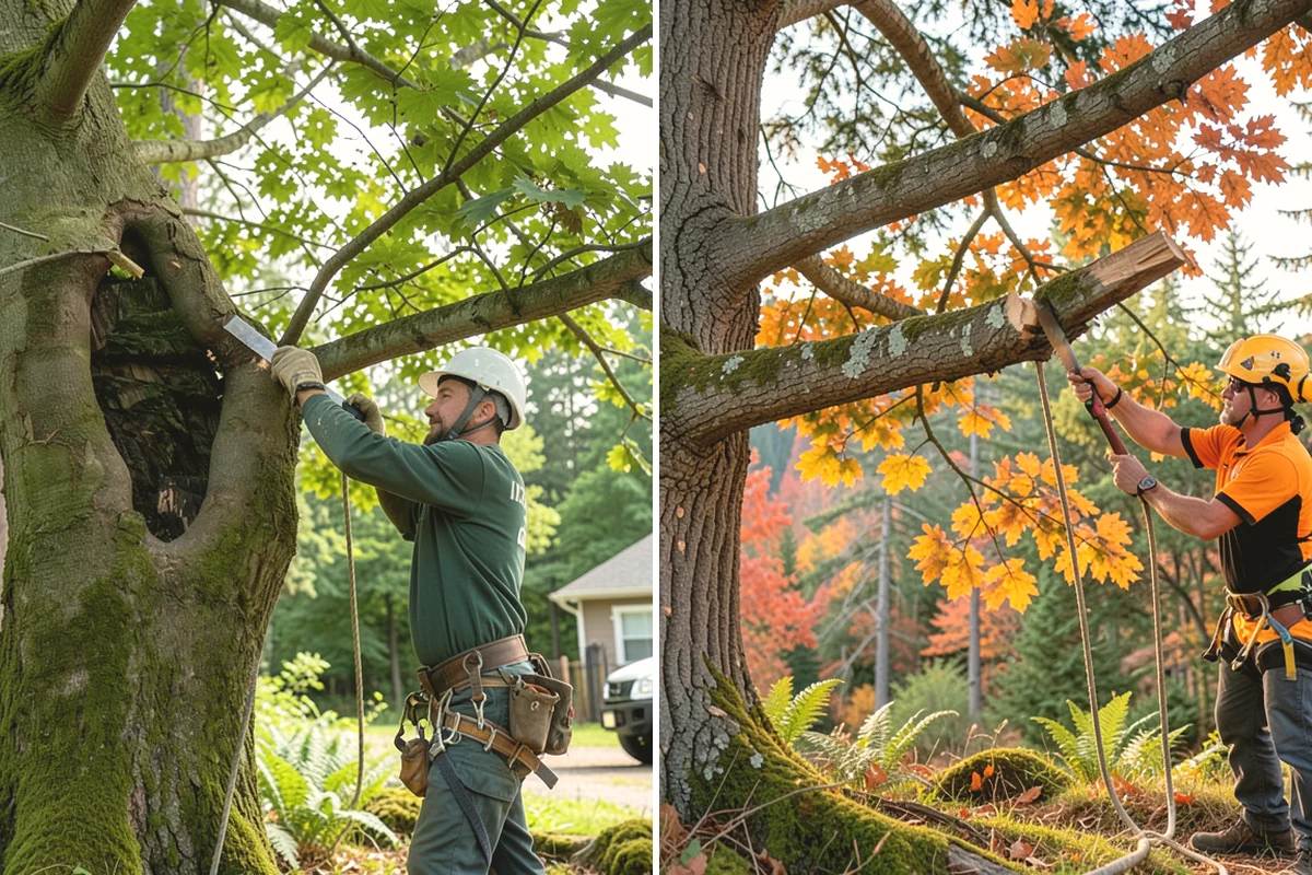 Tree inventory and tagging in Mountlake Terrace, Snohomish County, WA - Inspect the tree and its site