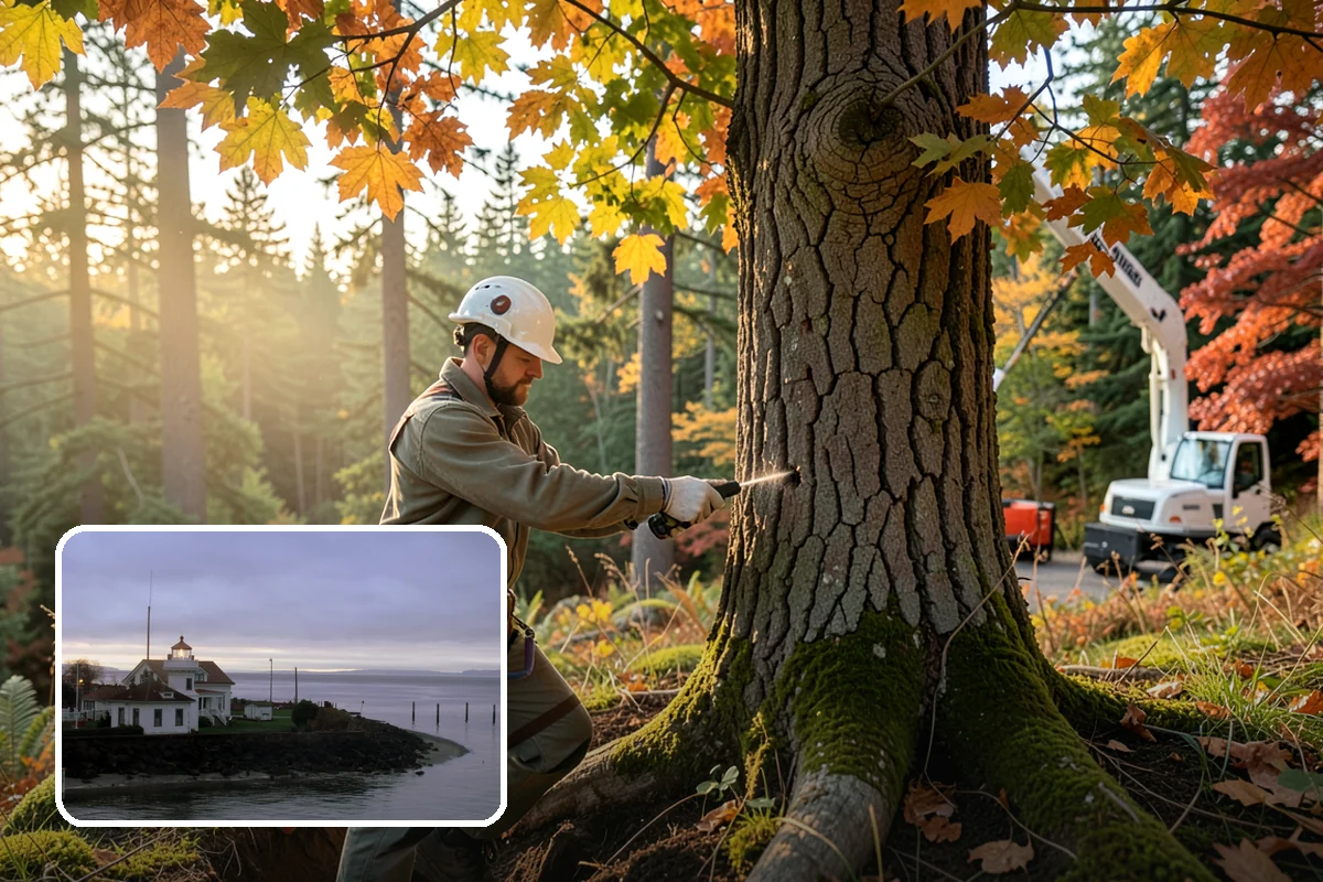 Tree inventory and tagging in Mukilteo, Snohomish County, WA - Supports long-term tree health and stability