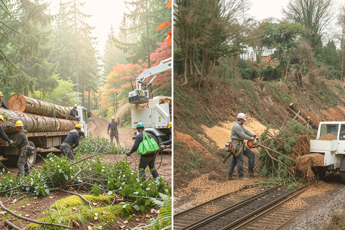 Tree inventory and tagging in Newcastle, King County, WA - Inspect the tree and its site