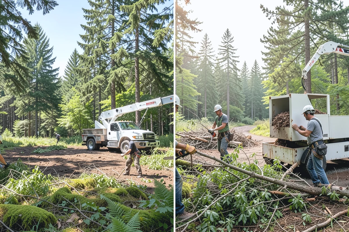 Tree inventory and tagging in Roy, Pierce County, WA - Inspect the tree and its site