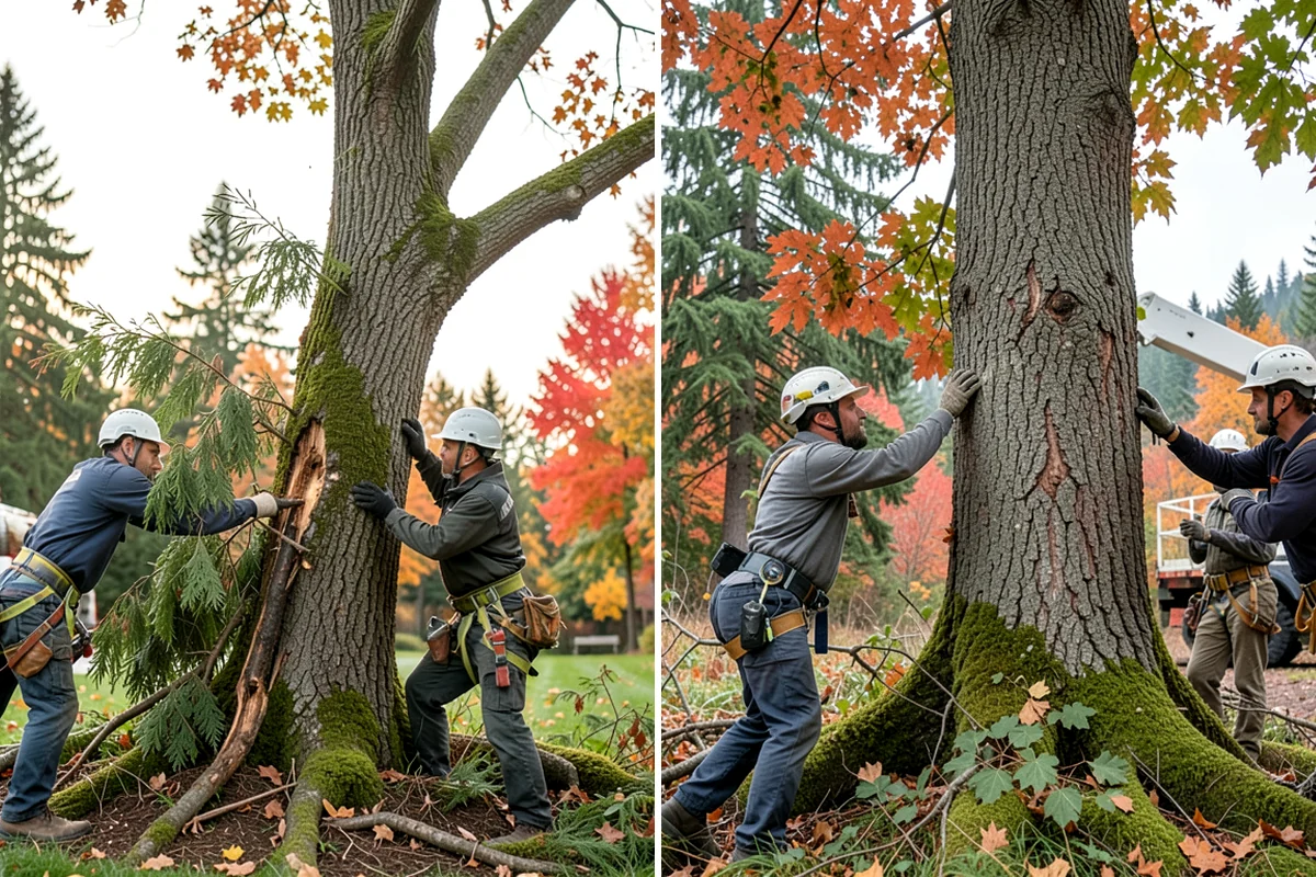 Tree inventory and tagging in Sedro-Woolley, Skagit County, WA - Inspect the tree and its site