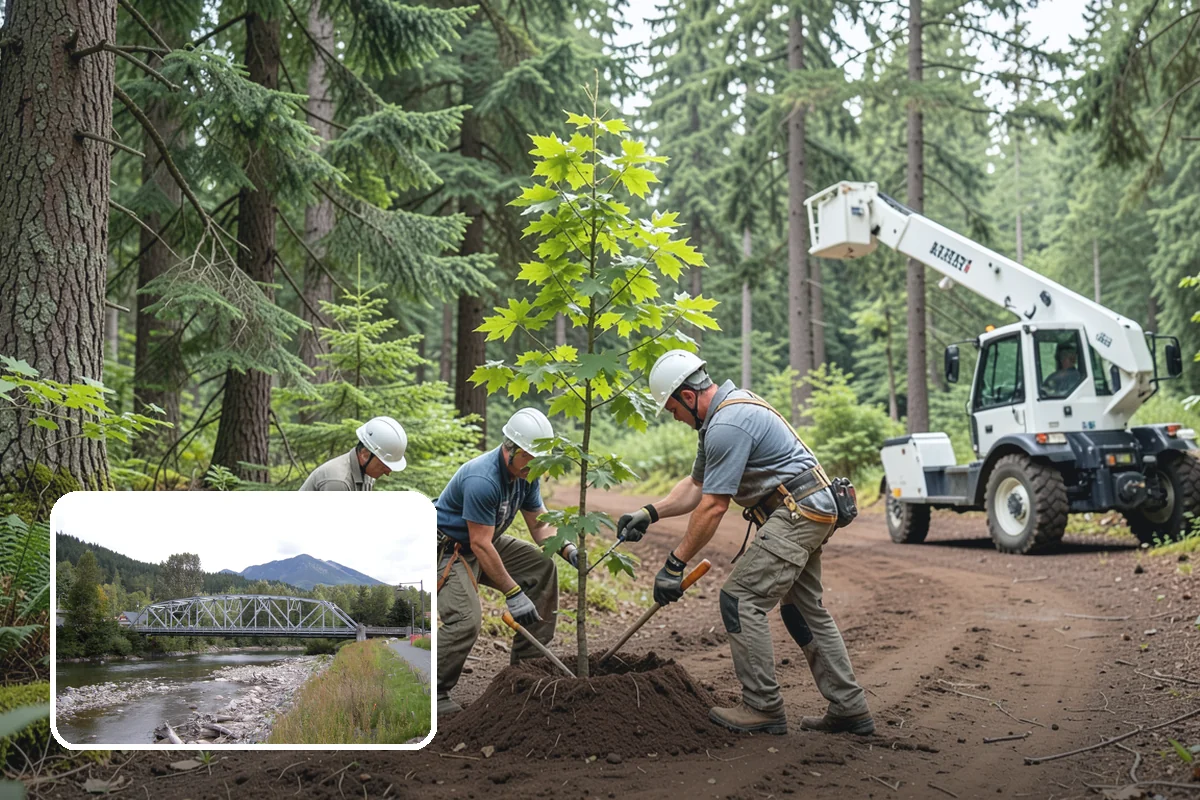 Tree inventory and tagging in Skykomish, King County, WA - Supports long-term tree health and stability