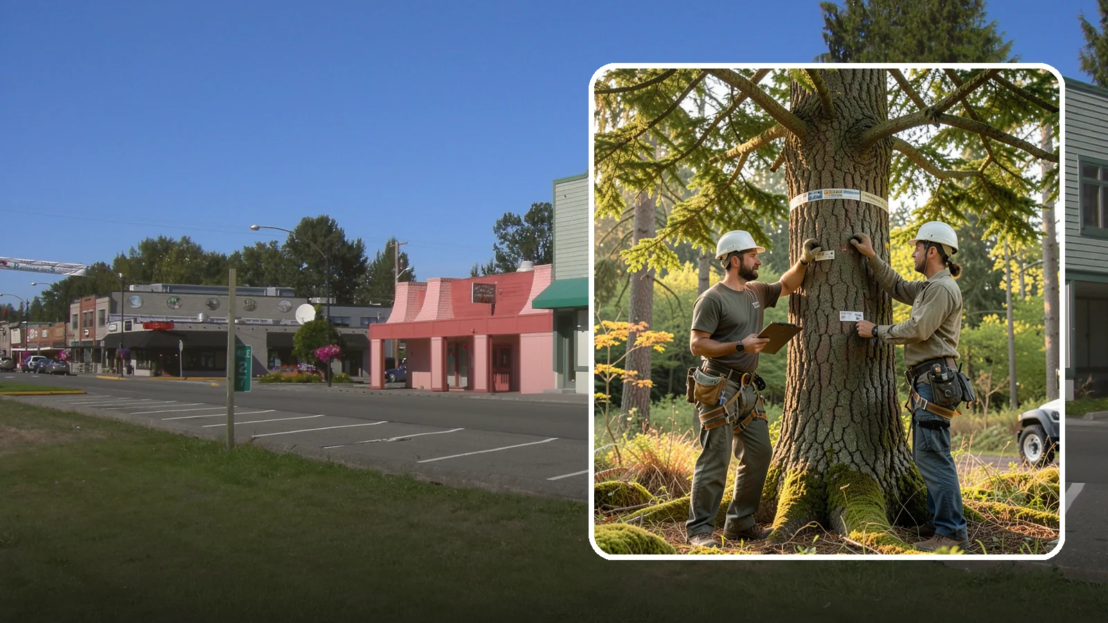 Tree inventory and tagging in Snoqualmie, King County, WA - The cataloguing and tagging of trees on a property.