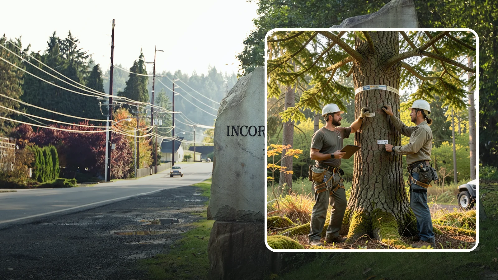 Tree inventory and tagging in Wilkeson, Pierce County, WA - The cataloguing and tagging of trees on a property.