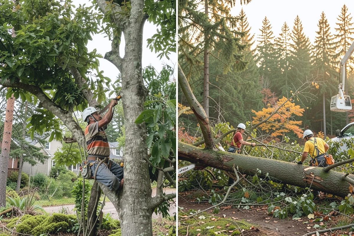 Tree inventory and tagging in Wilkeson, Pierce County, WA - Inspect the tree and its site