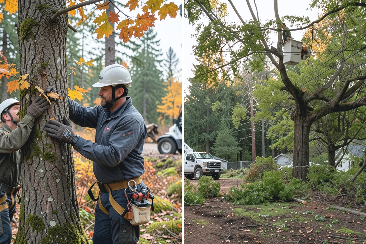 Tree inventory and tagging in Woodinville, King County, WA - Inspect the tree and its site