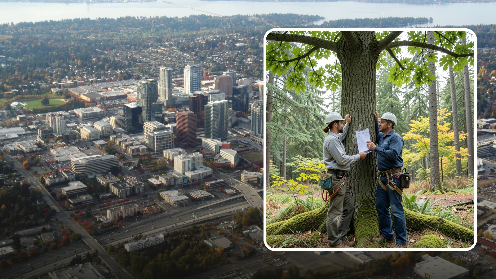 Tree Inventory Management in Bellevue, King County, WA - The ongoing management of a catalogued tree inventory across a site.
