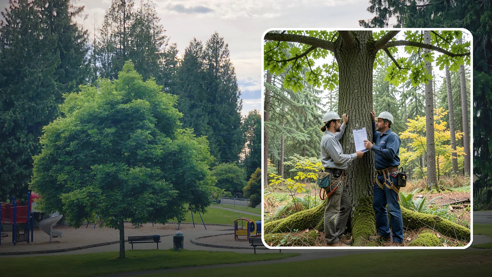 Tree Inventory Management in Bonney Lake, Pierce County, WA - The ongoing management of a catalogued tree inventory across a site.