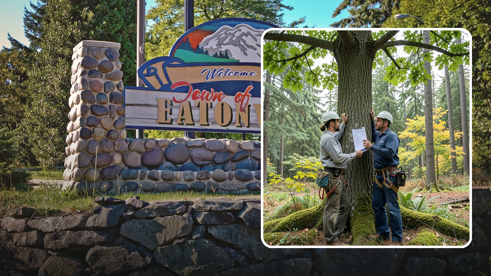 Tree Inventory Management in Eatonville, Pierce County, WA - The ongoing management of a catalogued tree inventory across a site.