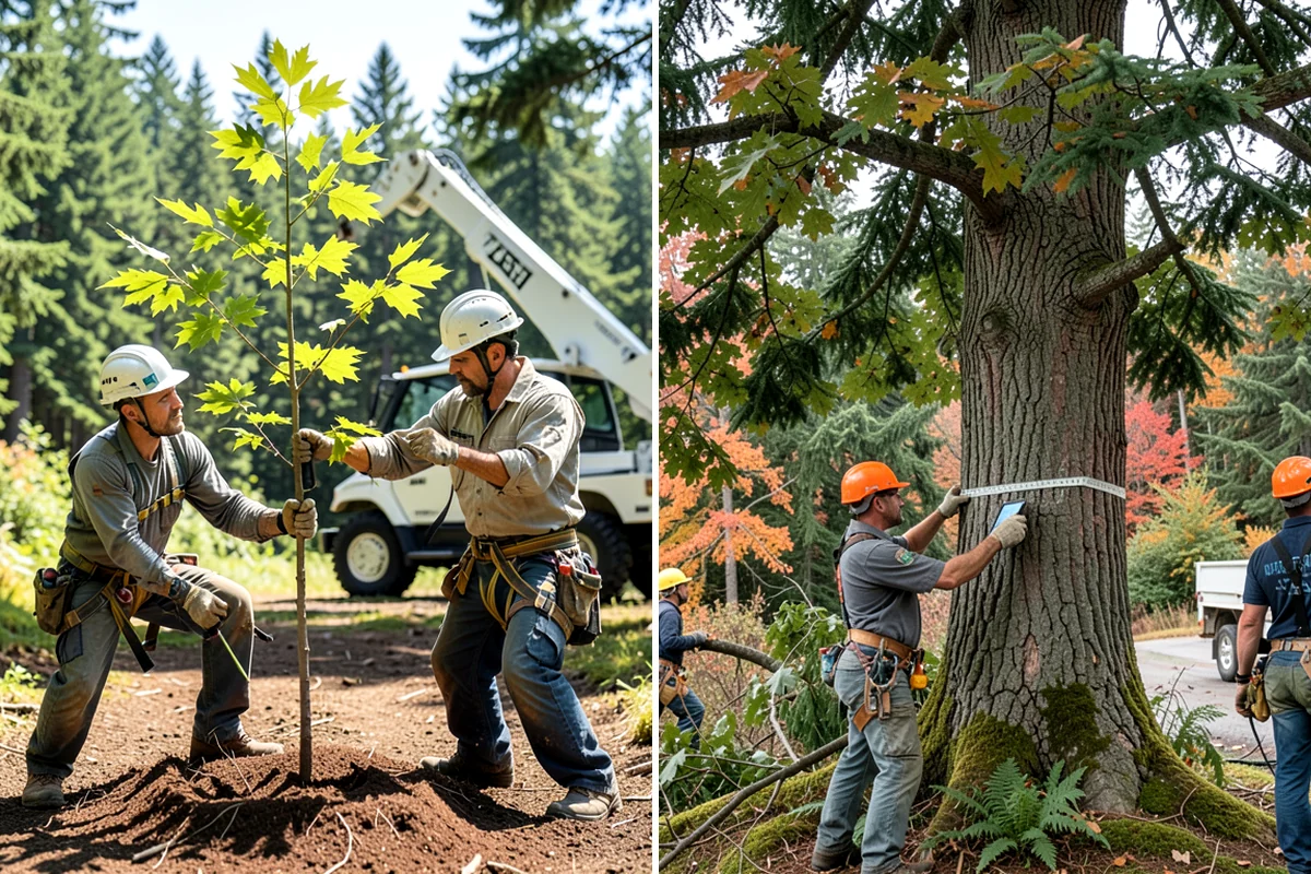 Tree Inventory Management in Fircrest, Pierce County, WA - Gather site and tree information