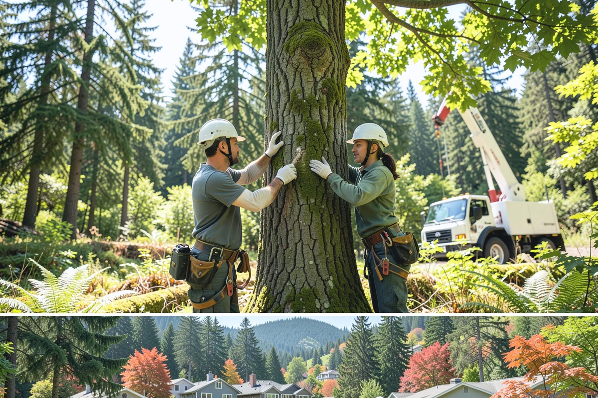 Tree Maintenance Plans in Fircrest, Pierce County, WA - In the Puget Sound climate, maintenance plans are best performed during dry periods to ensure safety while avoiding dormant...