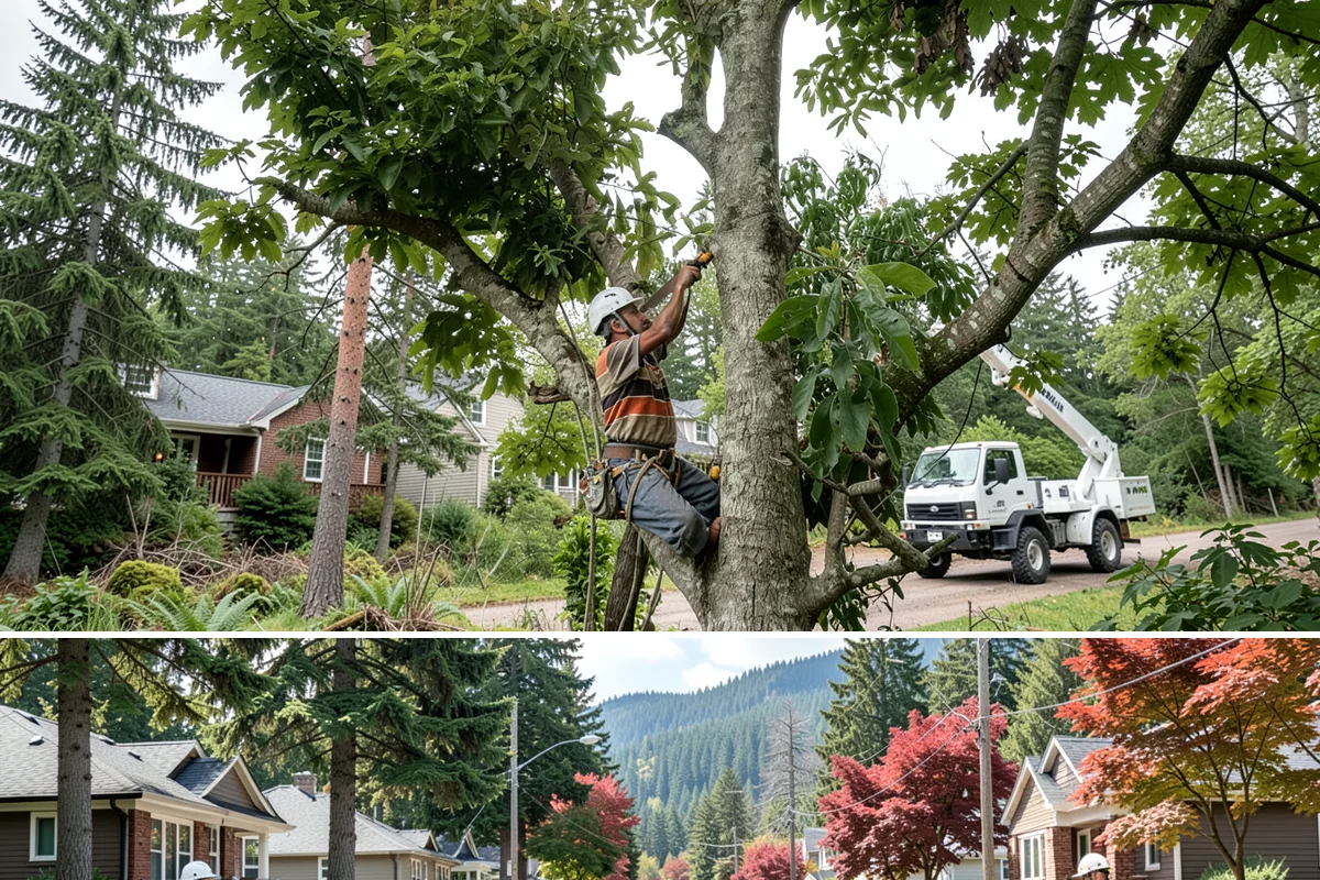 Tree Maintenance Plans in Hunts Point, King County, WA - In the Puget Sound climate, maintenance plans are best performed during dry periods to ensure safety while avoiding dormant...