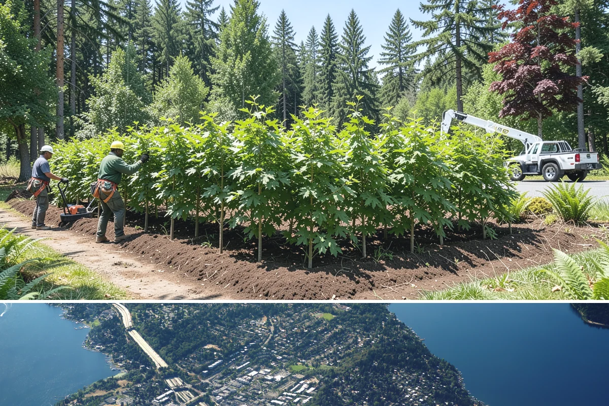 Tree Maintenance Plans in Mercer Island, King County, WA - In the Puget Sound climate, maintenance plans are best performed during dry periods to ensure safety while avoiding dormant...