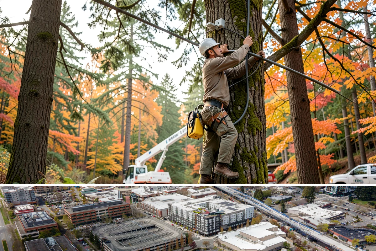 Tree Maintenance Plans in Redmond, King County, WA - In the Puget Sound climate, maintenance plans are best performed during dry periods to ensure safety while avoiding dormant...