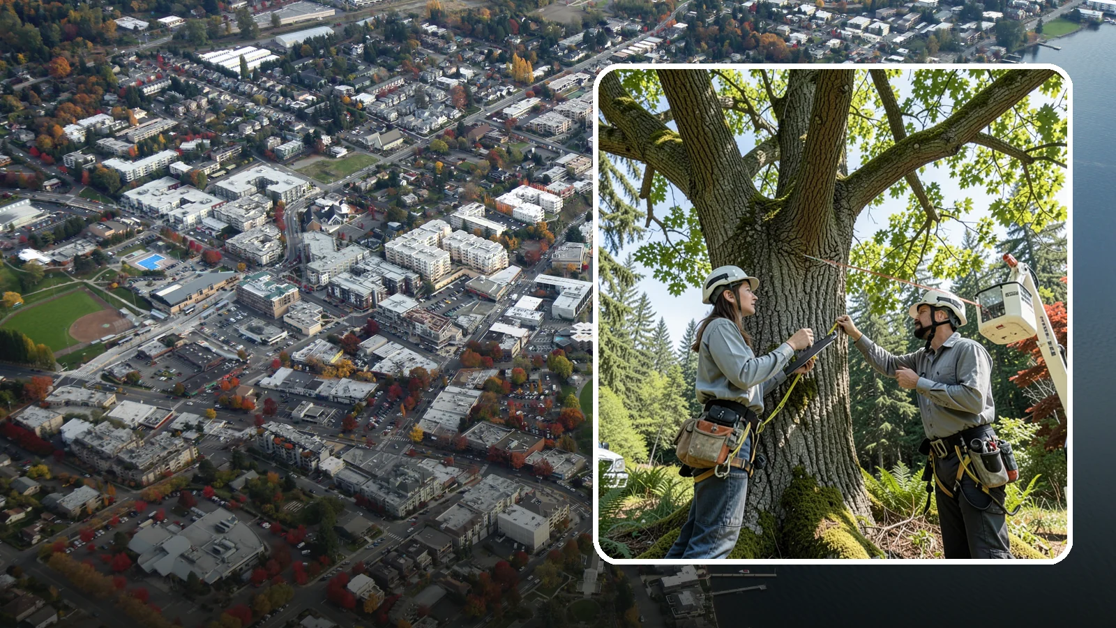 Tree Monitoring in Kirkland, King County, WA - The ongoing observation of tree condition to track changes over time.