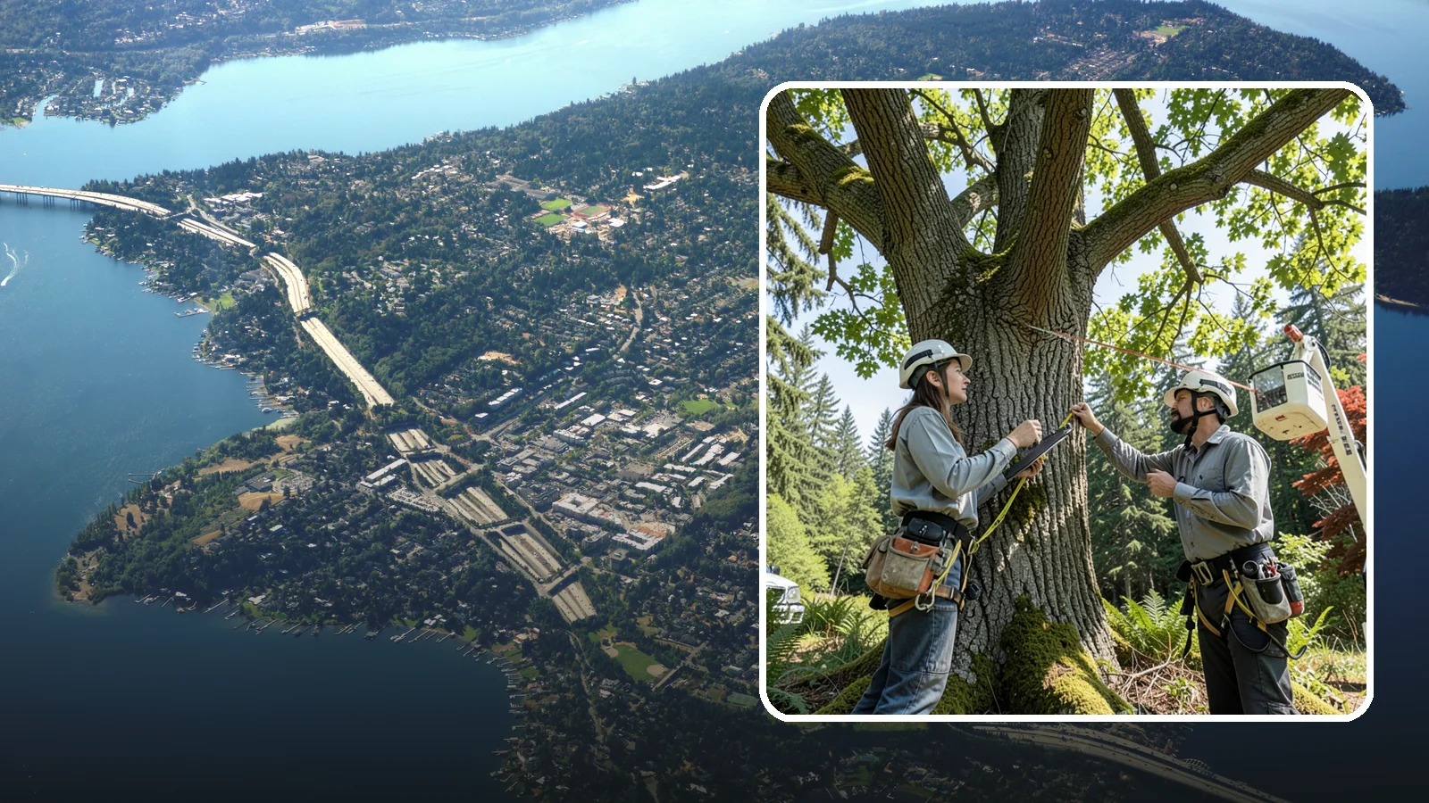 Tree Monitoring in Mercer Island, King County, WA - The ongoing observation of tree condition to track changes over time.