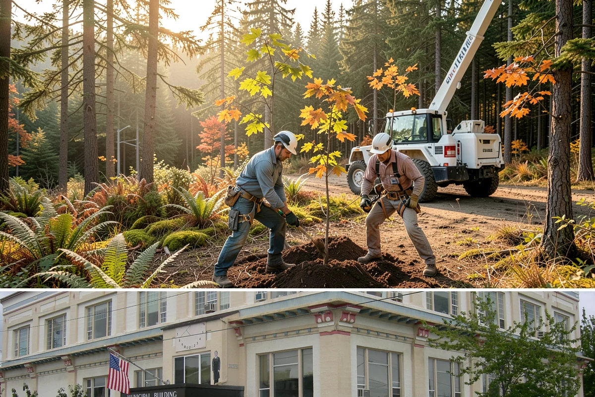 Tree planting in Anacortes, Skagit County, WA - Planting is best performed during dormant seasons to minimize transplant shock in the Pacific Northwest climate, though...