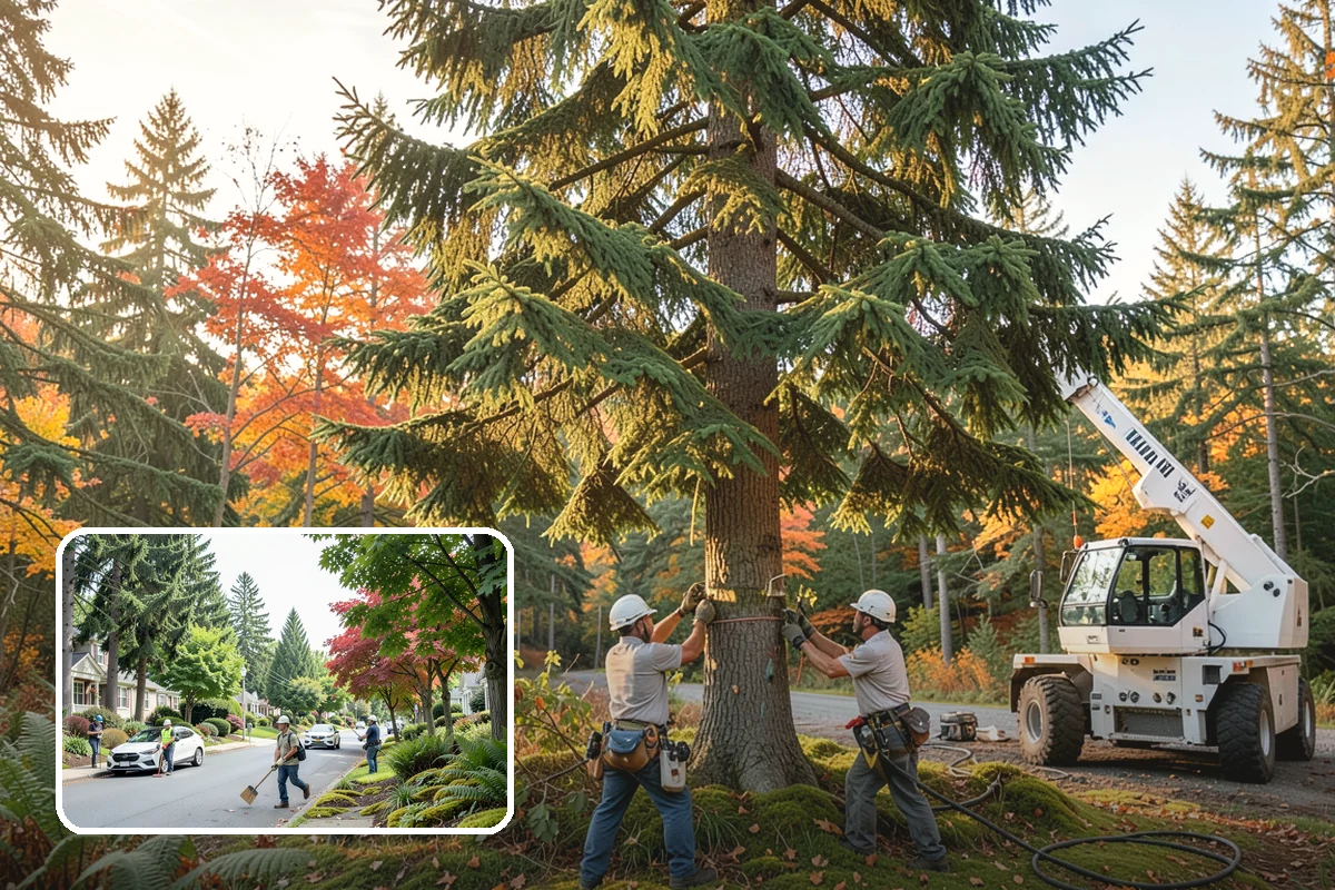 Tree planting in Beaux Arts Village, King County, WA - Restores and expands tree cover