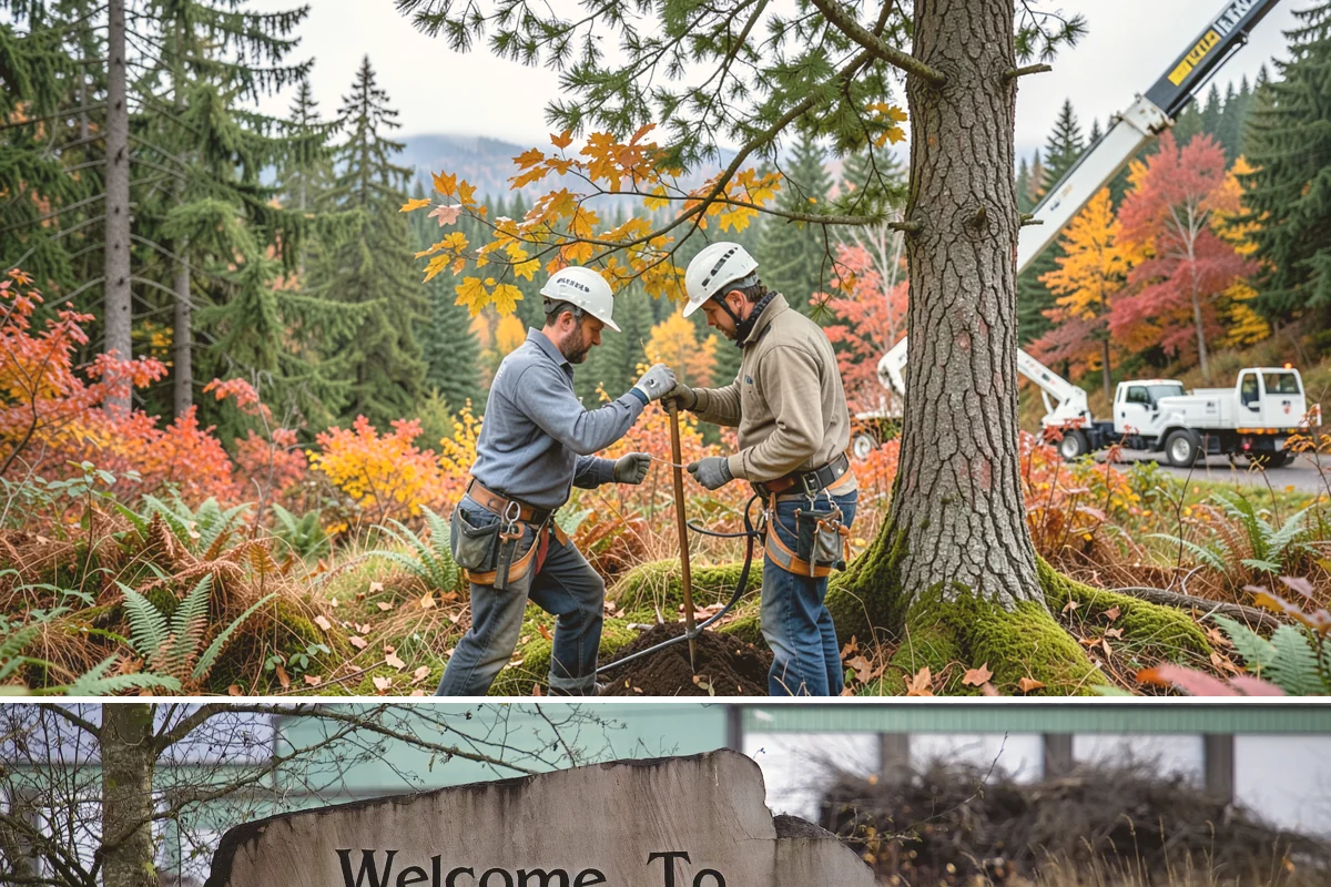 Tree planting in Buckley, Pierce County, WA - Planting is best performed during dormant seasons to minimize transplant shock in the Pacific Northwest climate, though...