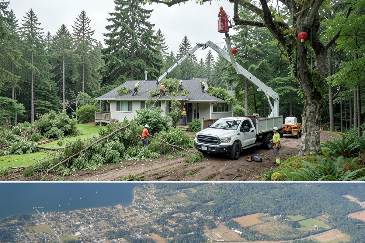 Tree planting in Coupeville, Island County, WA - Planting is best performed during dormant seasons to minimize transplant shock in the Pacific Northwest climate, though...