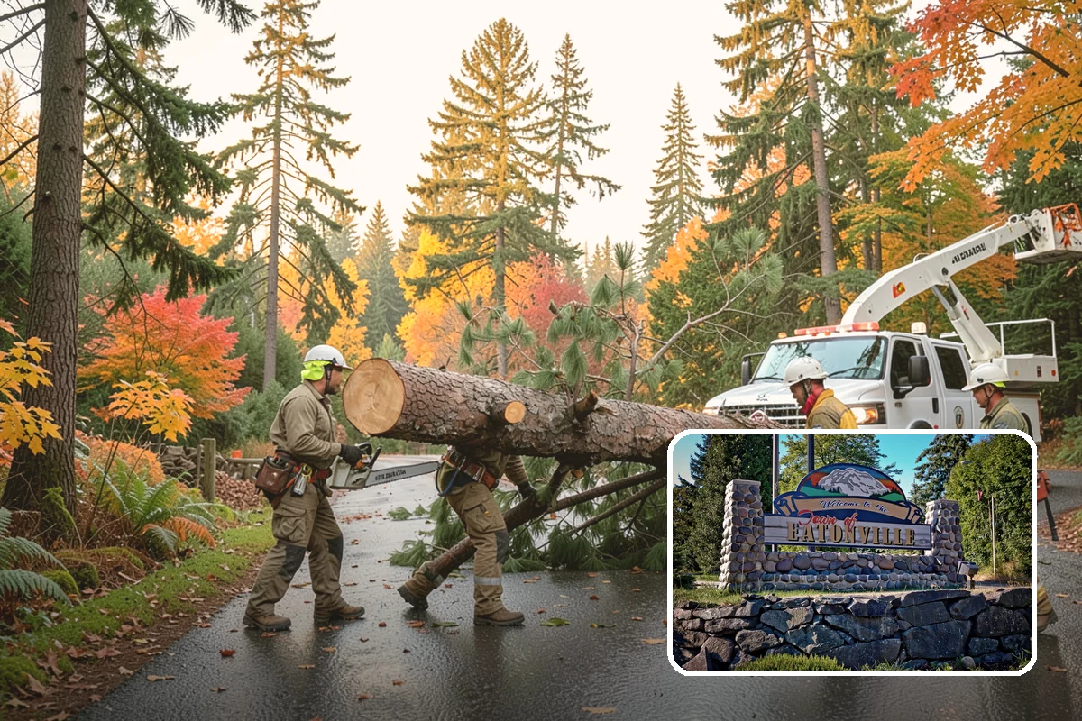 Tree planting in Eatonville, Pierce County, WA - Restores and expands tree cover