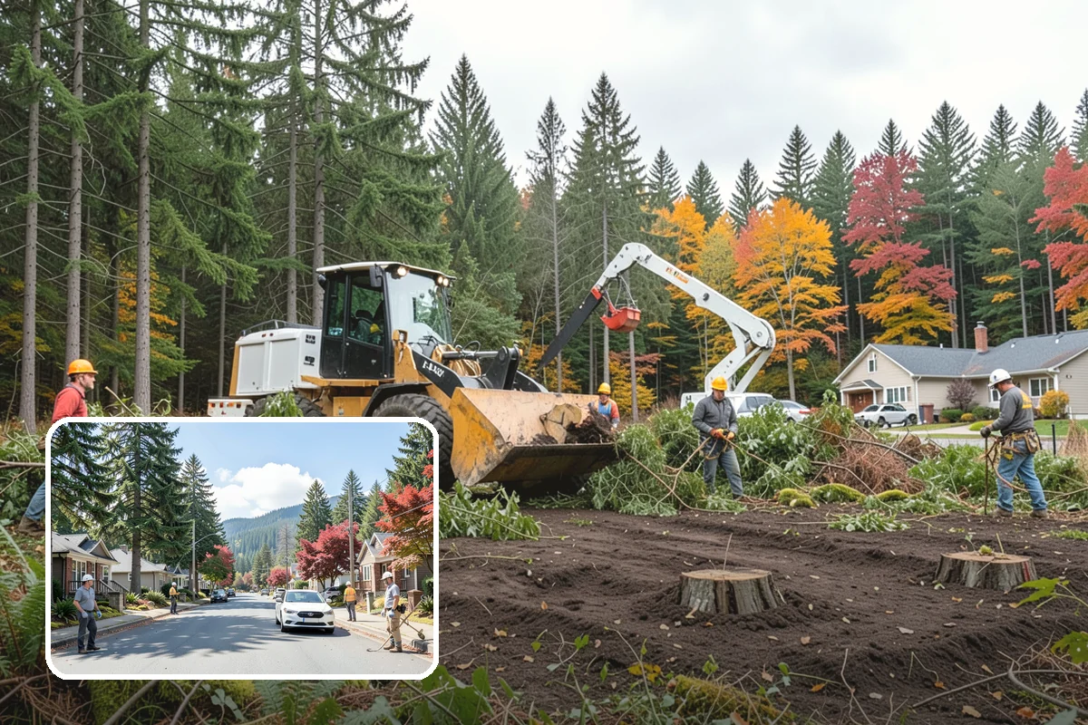 Tree planting in Hunts Point, King County, WA - Restores and expands tree cover