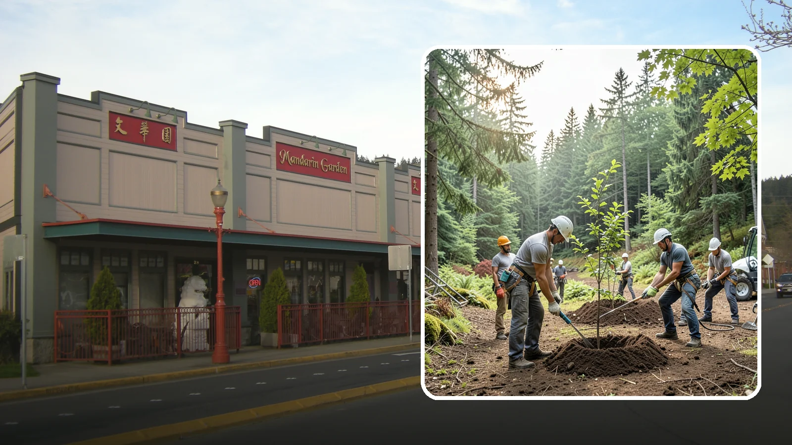 Tree planting in Issaquah, King County, WA - The selection and planting of new trees.