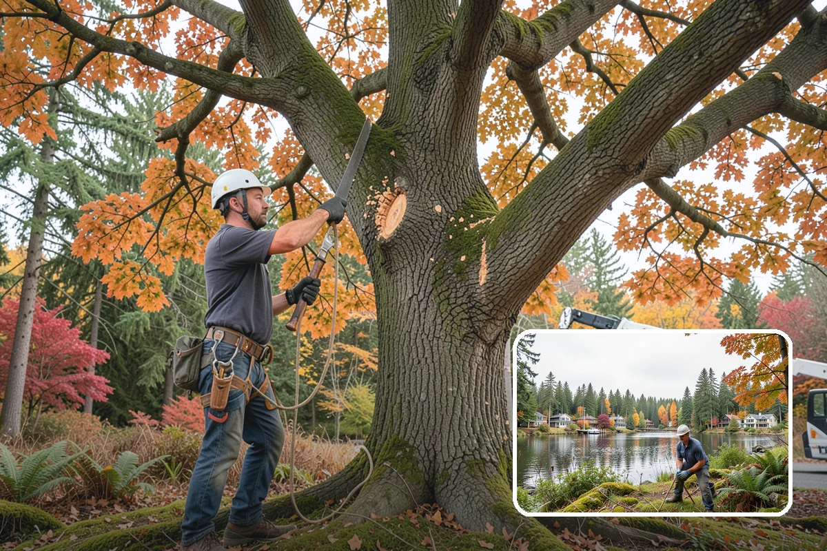 Tree planting in La Conner, Skagit County, WA - Restores and expands tree cover