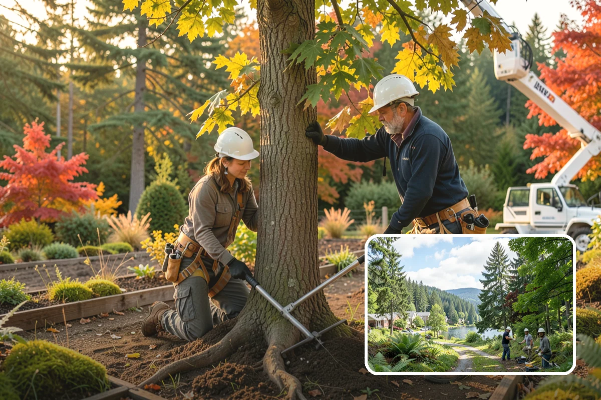 Tree planting in Lake Forest Park, King County, WA - Restores and expands tree cover