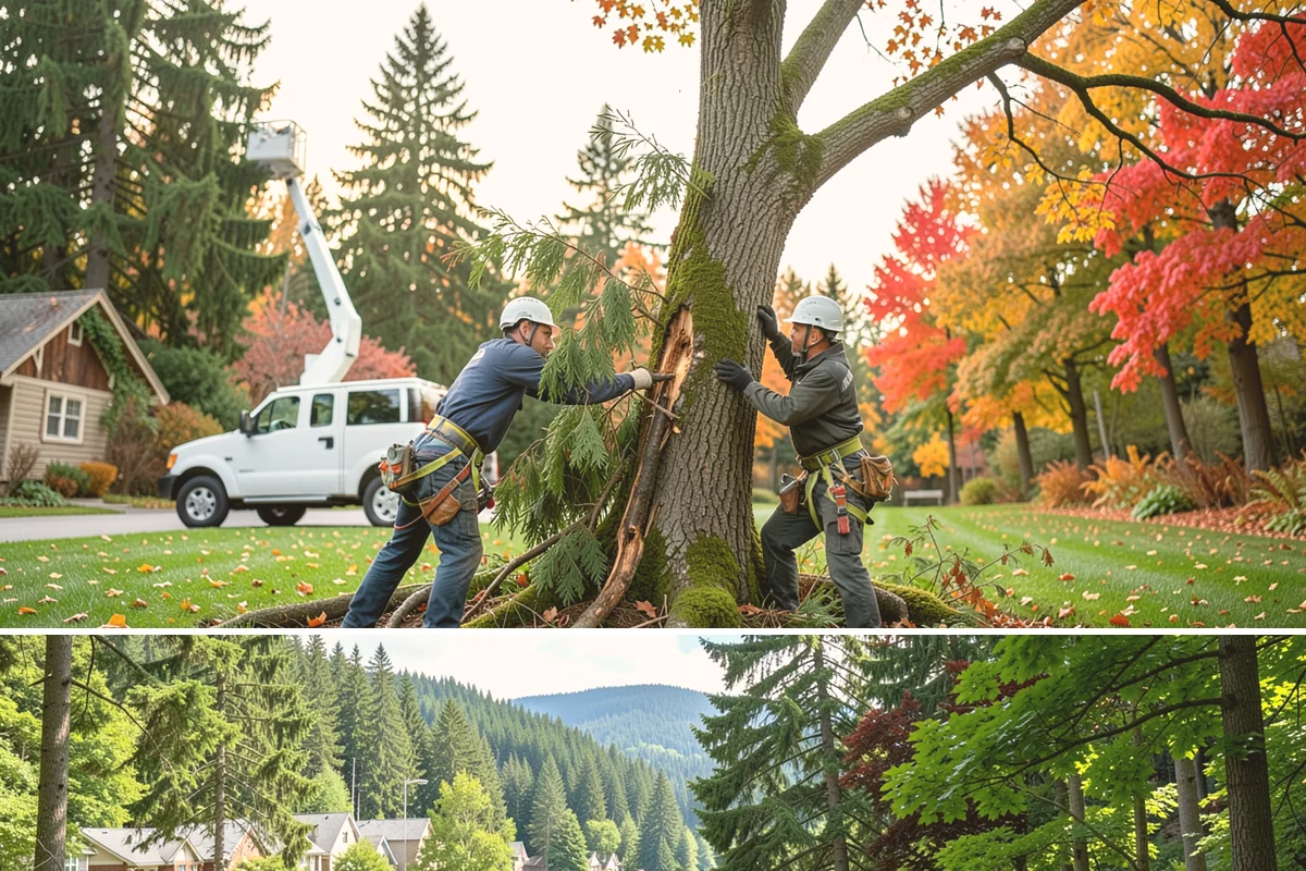 Tree planting in Lake Forest Park, King County, WA - Planting is best performed during dormant seasons to minimize transplant shock in the Pacific Northwest climate, though...