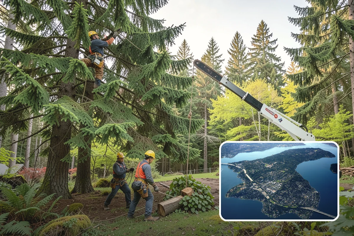 Tree planting in Mercer Island, King County, WA - Restores and expands tree cover