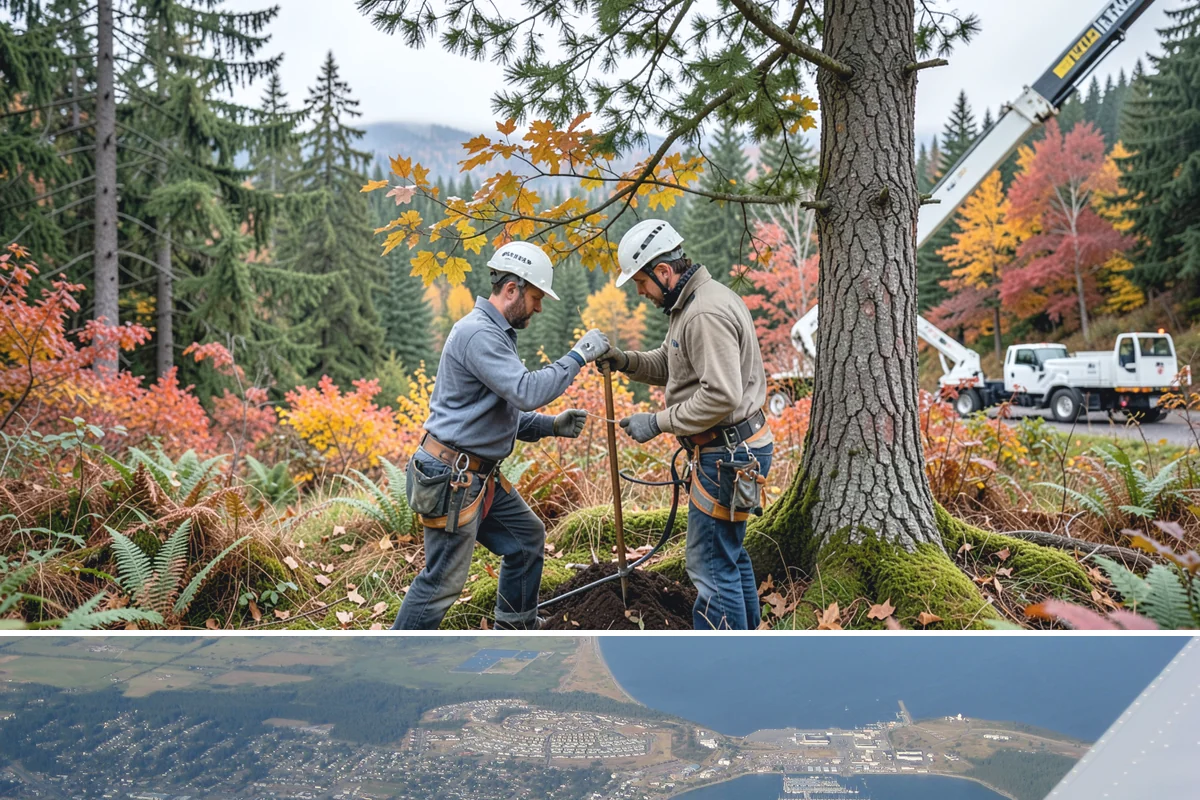 Tree planting in Oak Harbor, Island County, WA - Planting is best performed during dormant seasons to minimize transplant shock in the Pacific Northwest climate, though...