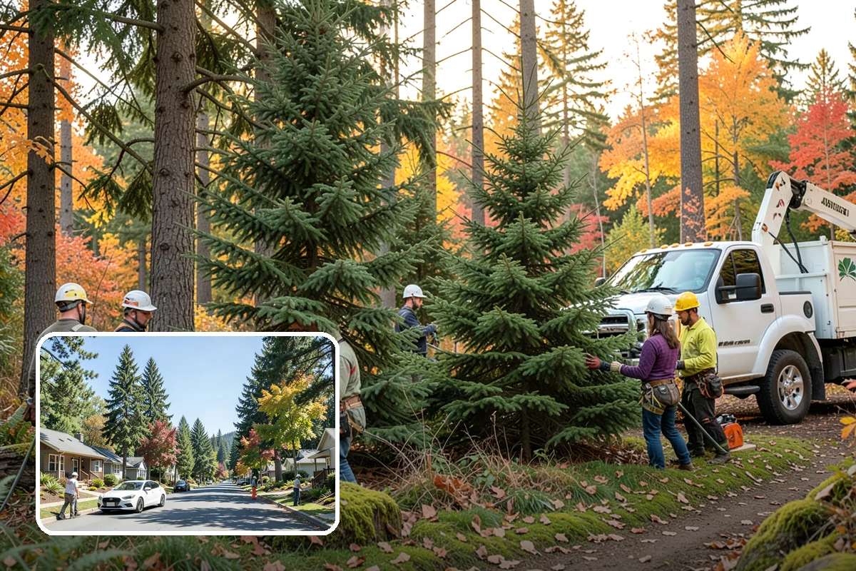 Tree planting in Orting, Pierce County, WA - Restores and expands tree cover
