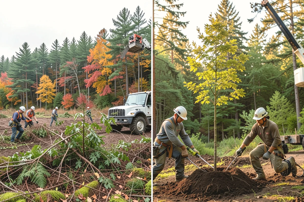 Tree planting in Ruston, Pierce County, WA - Assess site conditions and select suitable species