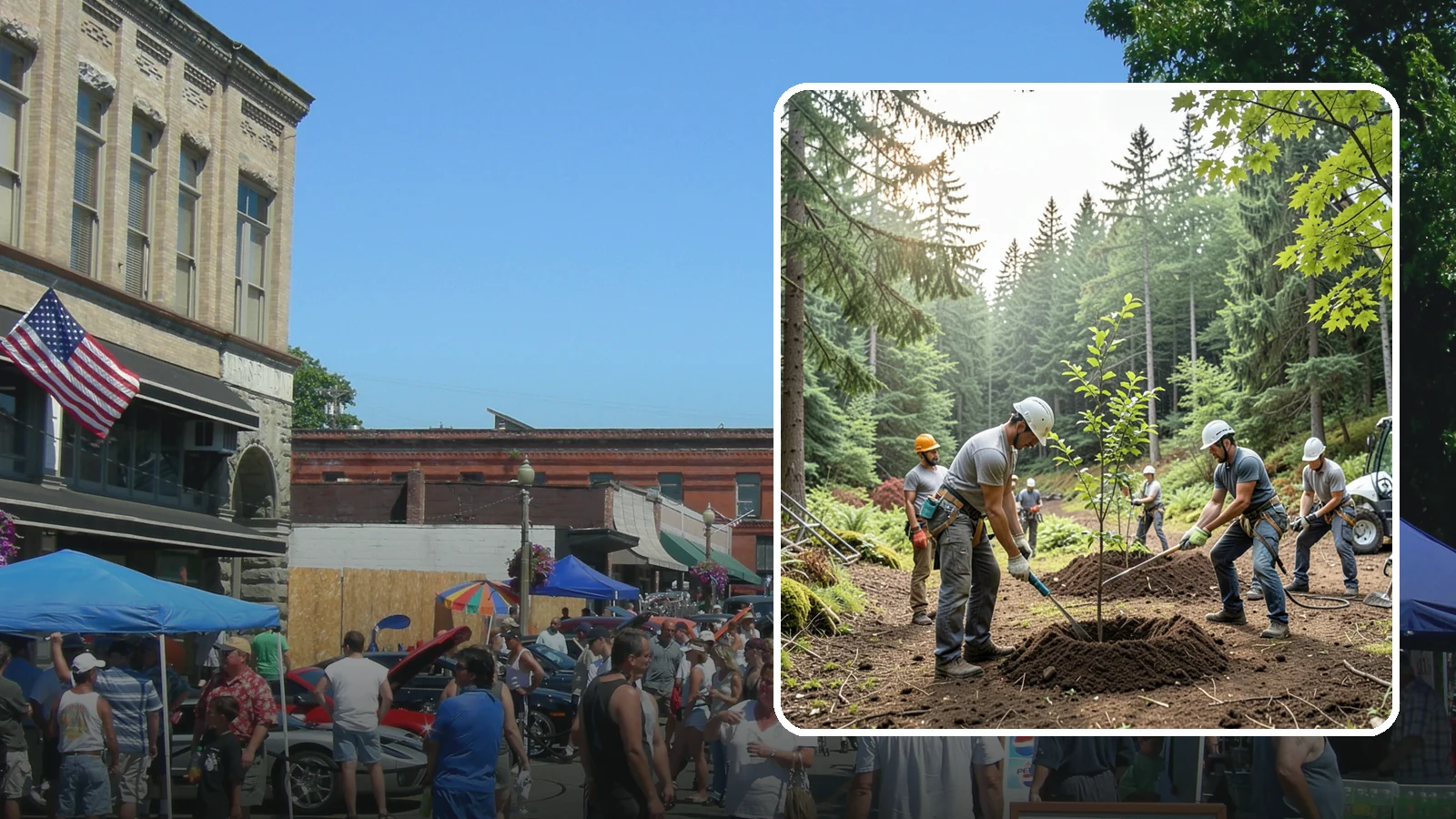Tree planting in Snohomish, Snohomish County, WA - The selection and planting of new trees.
