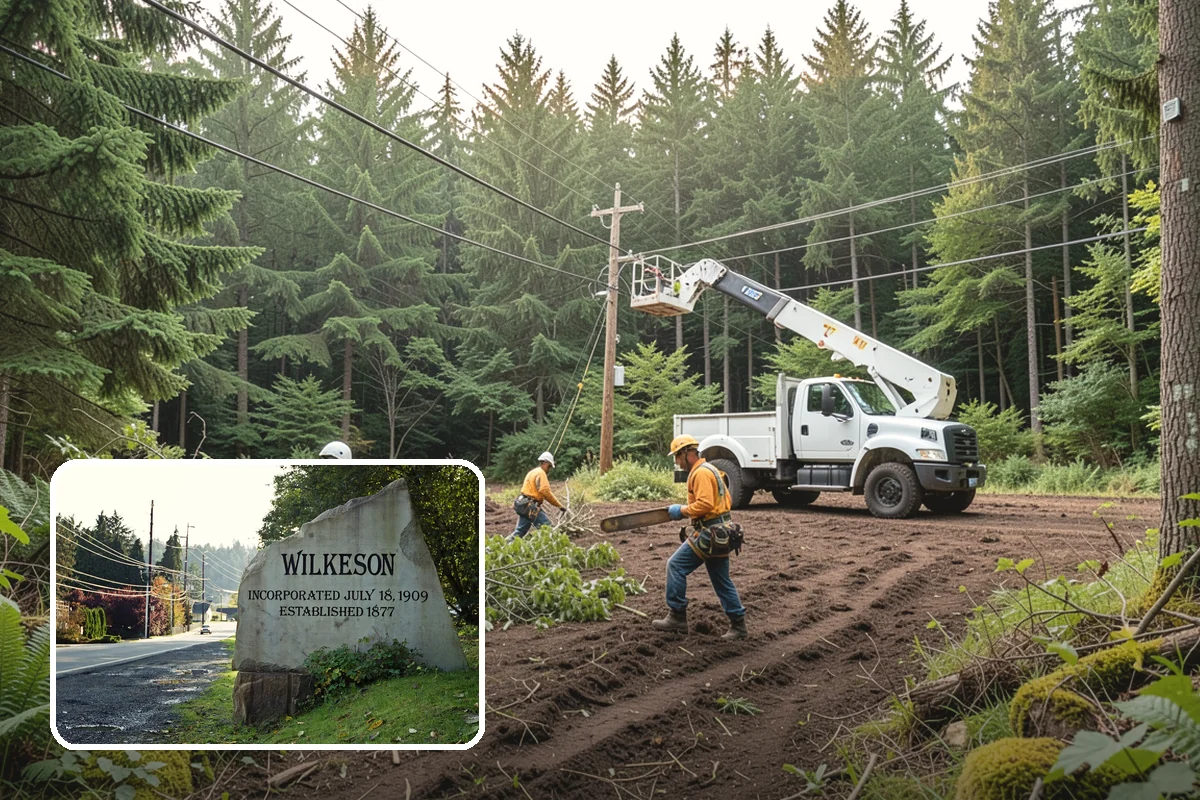 Tree planting in Wilkeson, Pierce County, WA - Restores and expands tree cover