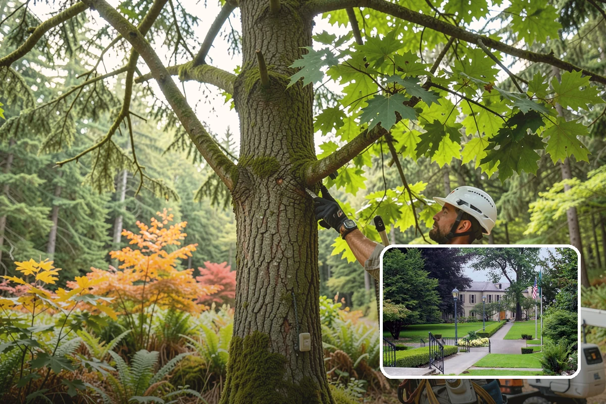 Tree planting in Woodinville, King County, WA - Restores and expands tree cover