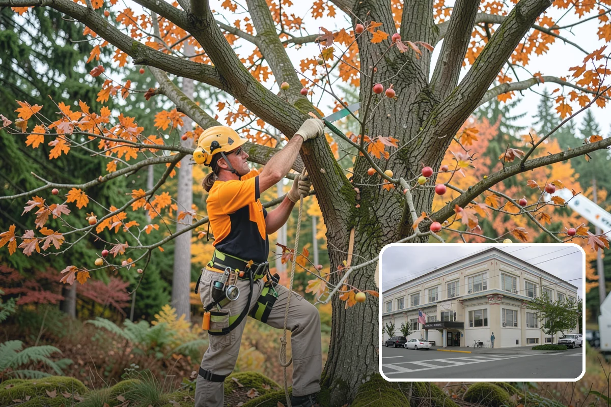 Tree preservation during construction in Anacortes, Skagit County, WA - Protects valued trees during projects