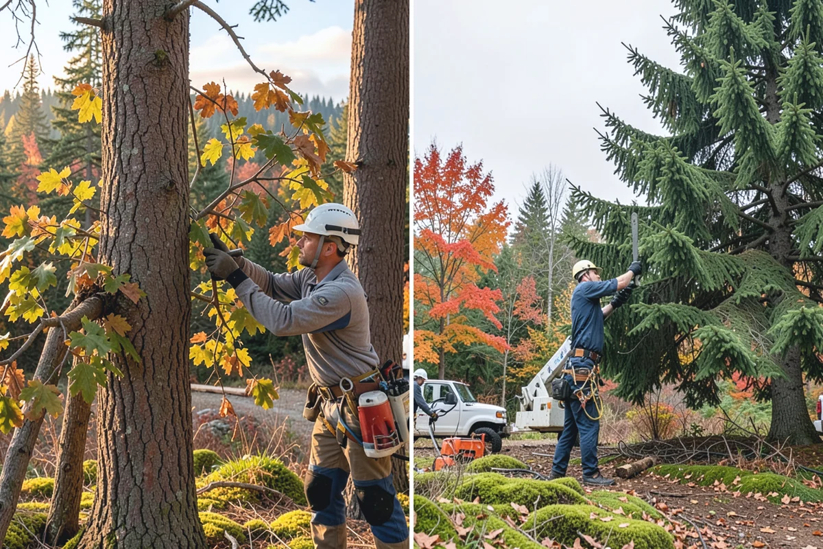 Tree preservation during construction in Auburn, King County, WA - Identify trees to retain and their protection zones