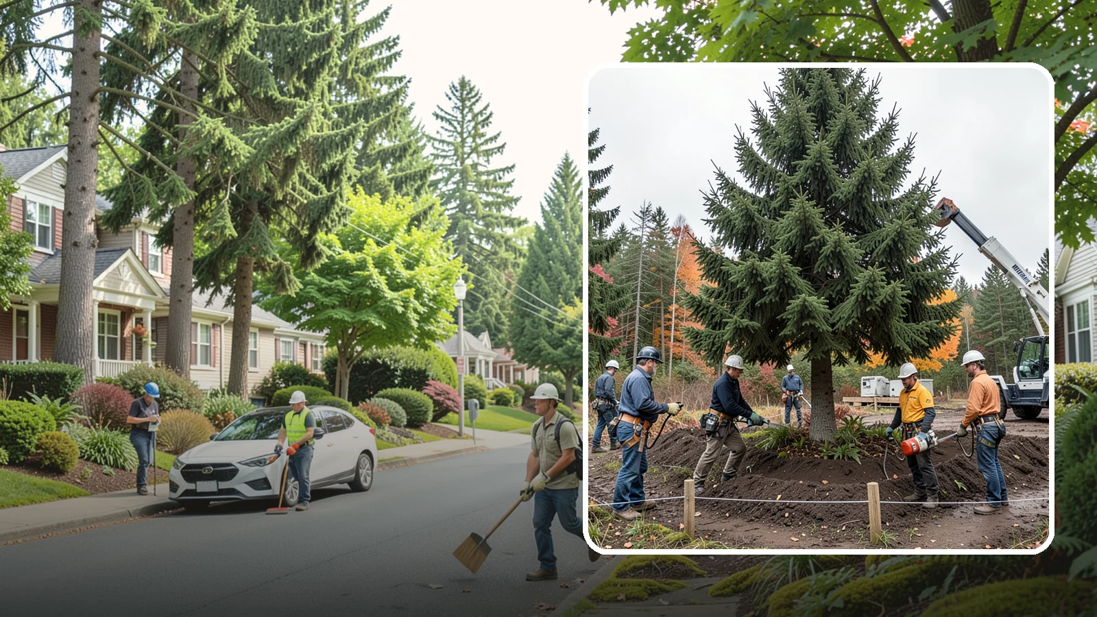 Tree preservation during construction in Beaux Arts Village, King County, WA - Measures to protect trees throughout construction.
