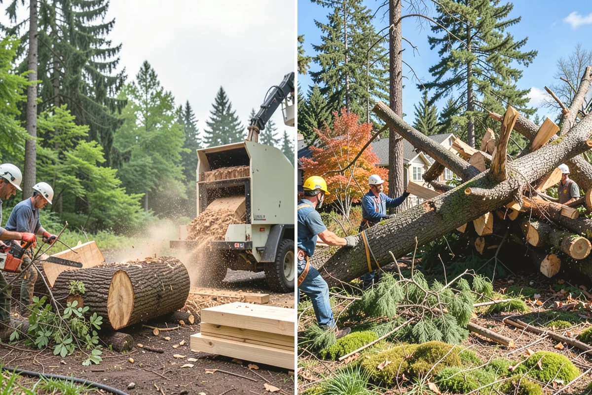 Tree preservation during construction in Carbonado, Pierce County, WA - Identify trees to retain and their protection zones